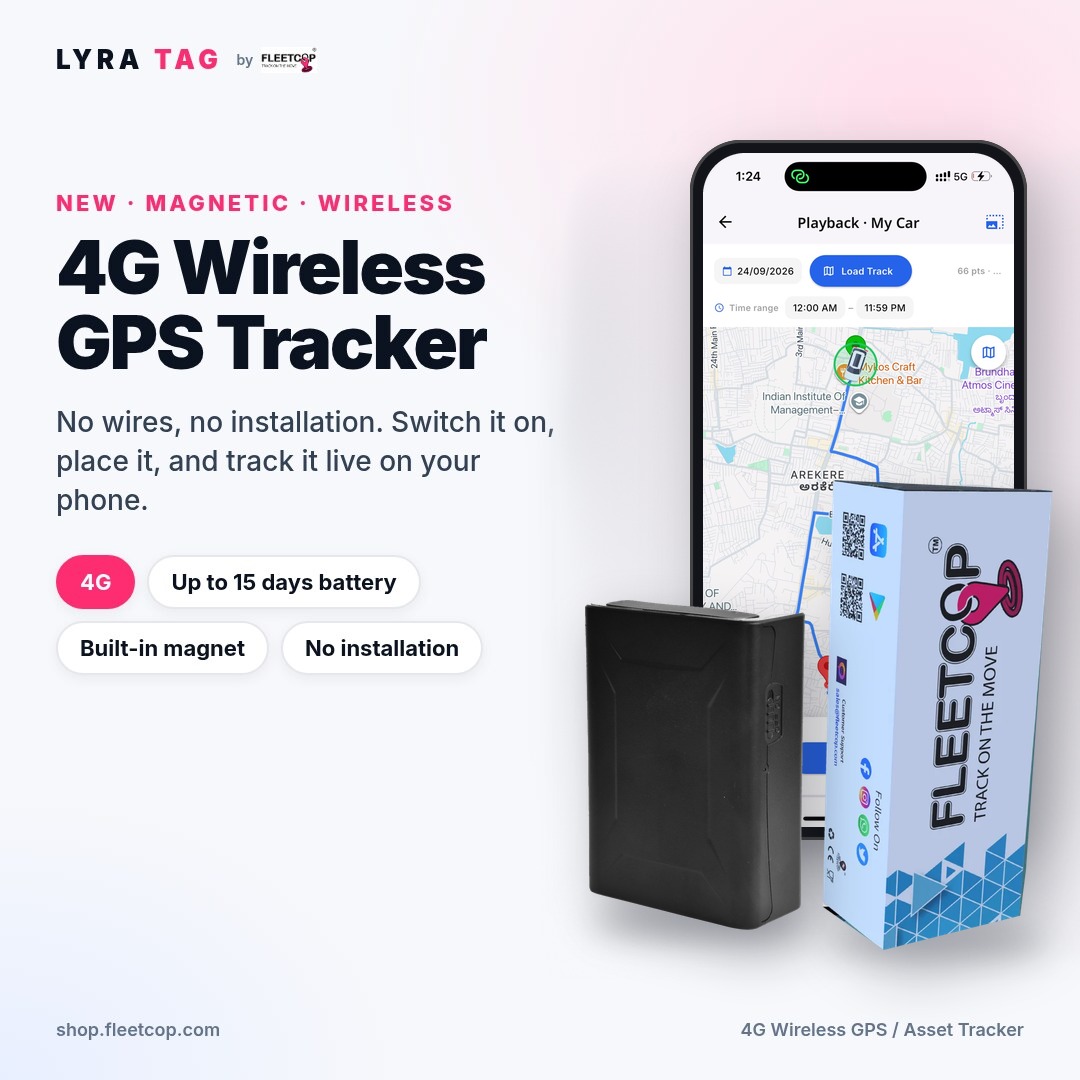 LYRA Tag — 4G Wireless Magnetic GPS Tracker